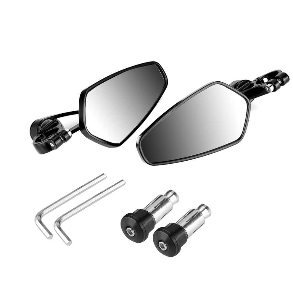 22Mm Motorcycle Rearview Mirrors Cnc For Grom Msx125 Cb50 Z125 Pro Black 9361382868802