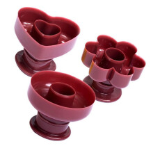 3pcs Nonstick Donut Maker Set with Multiple Shape Options for Easy Home Baking and Family Fun