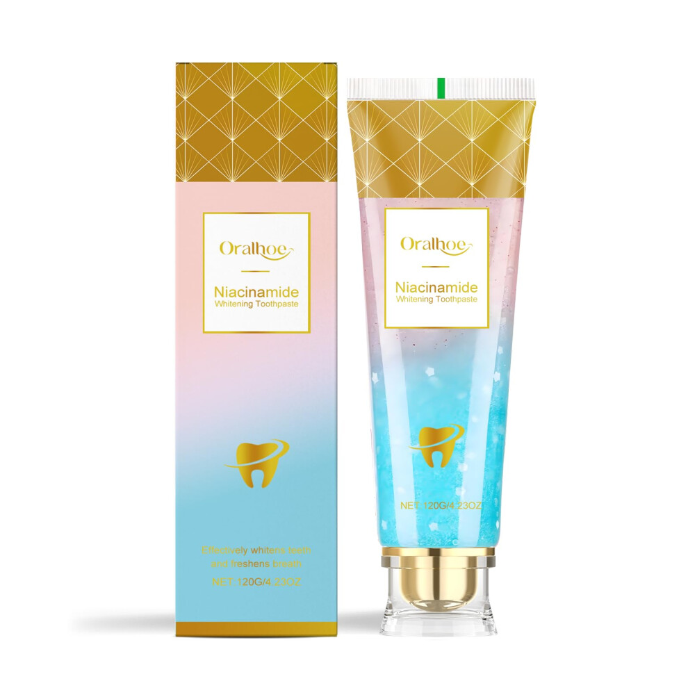 Peach Whitening Toothpaste For Sensitive Teeth, Fluoride, Gentle Enamel Mint Freshness