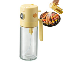 Olive Oil Sprayer for Cooking 550ml Food Grade Refillable Oil Spray Bottle for Air Fryer Yellow