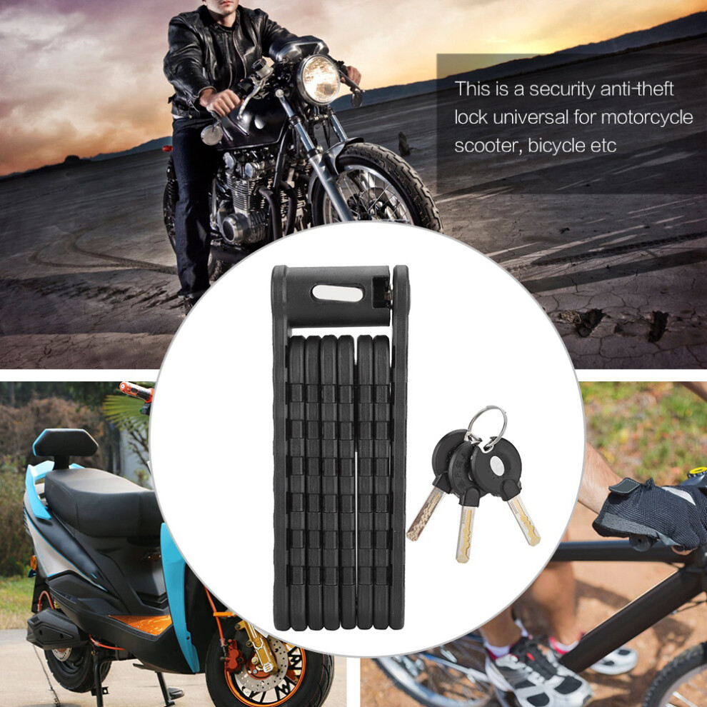 Universal Foldable Motorcycle Bicycle Anti-Theft Lock, 16.5Cm 8711382869513