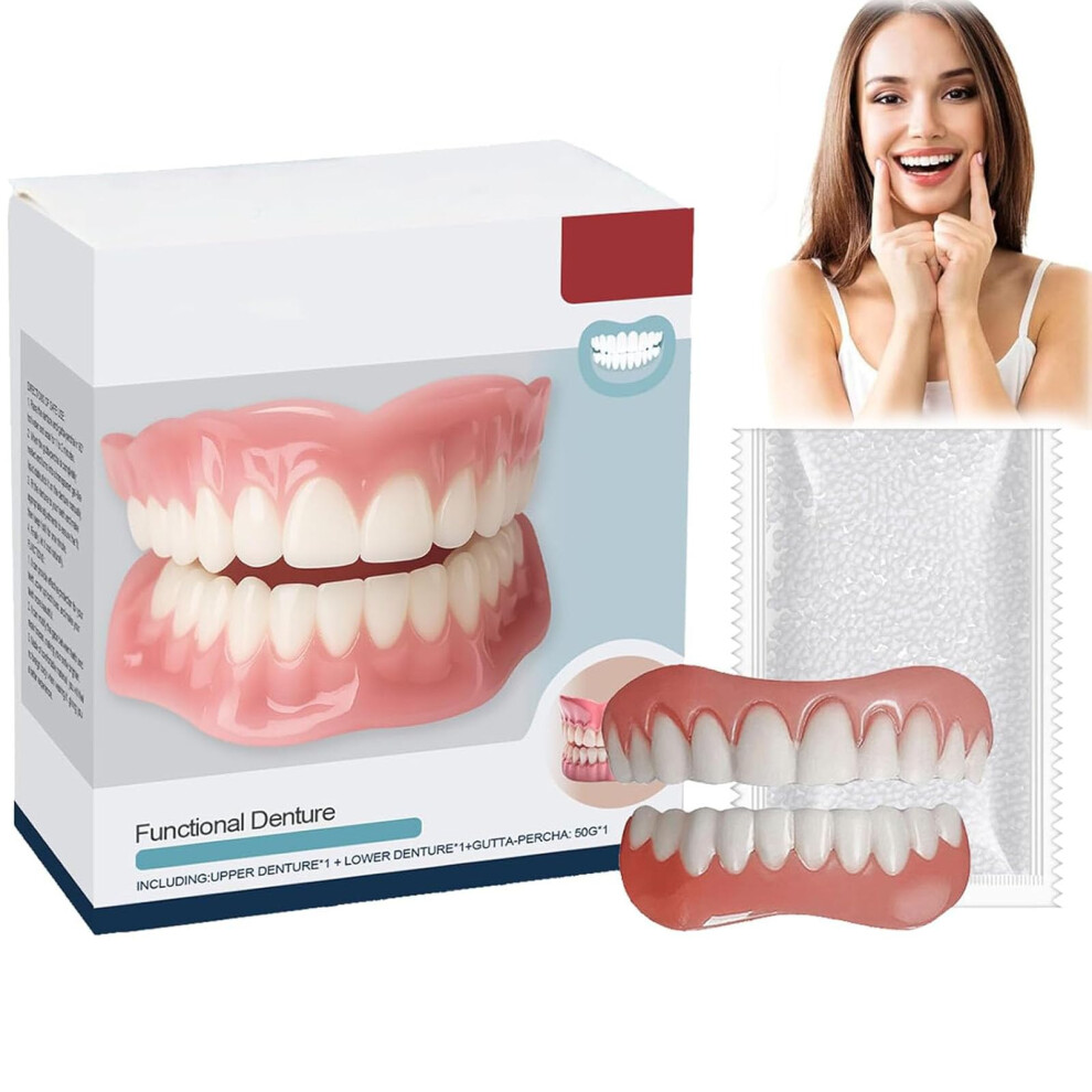 Silicone Denture Reline Kit for Adults Comfort Fit Soft Full Dentures Easy Relining 1PCS