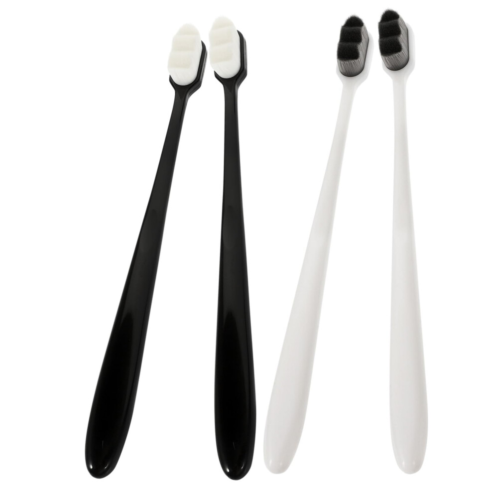 4pcs Soft Bristle Toothbrush for Adults and Pregnancy Gentle Gum Care UltraSoft Bristles