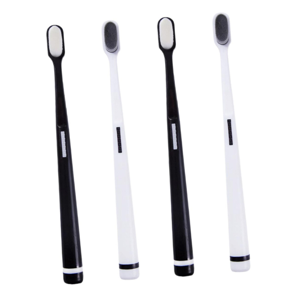 Soft Toothbrush for Adults and Pregnancy, Gentle Bristles for Sensitive Gums, Travel Friendly, 4pcs