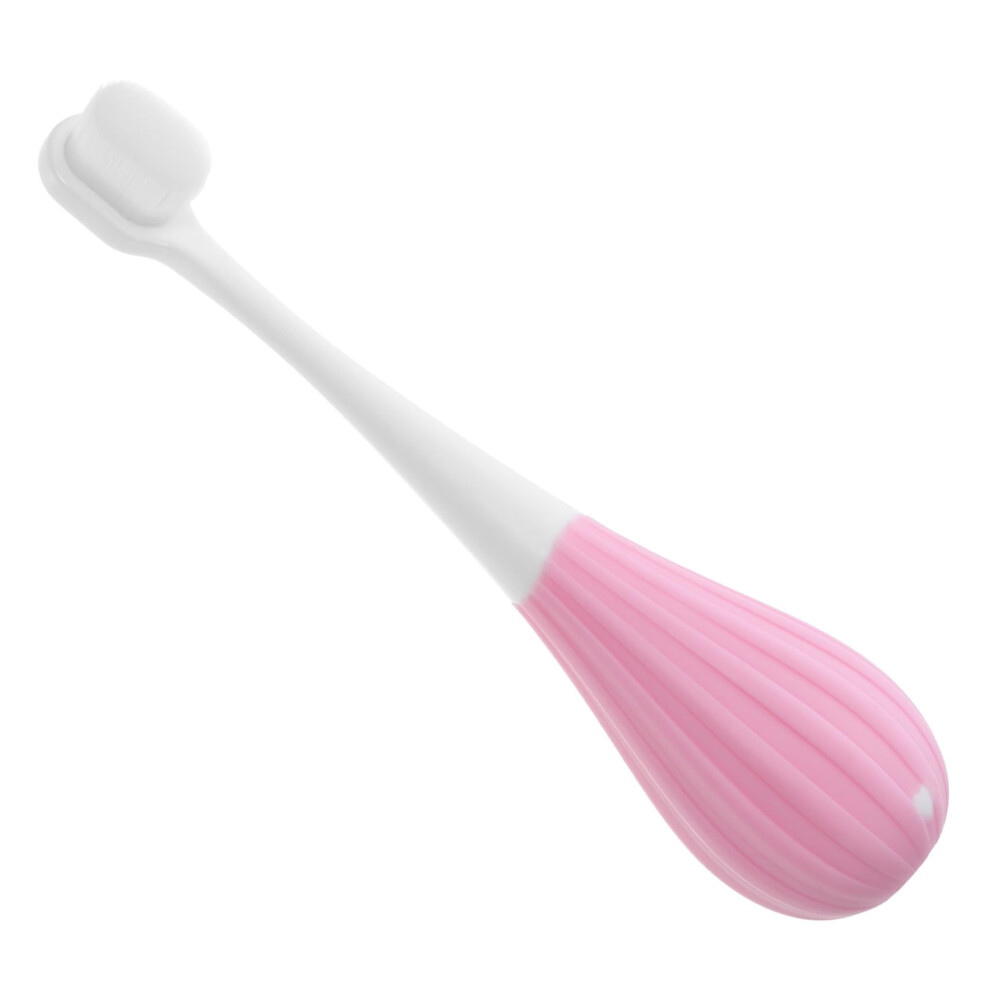 Pink Kids Toothbrush With Soft Gentle Bristles And Ergonomic Child Grip For Ages 25