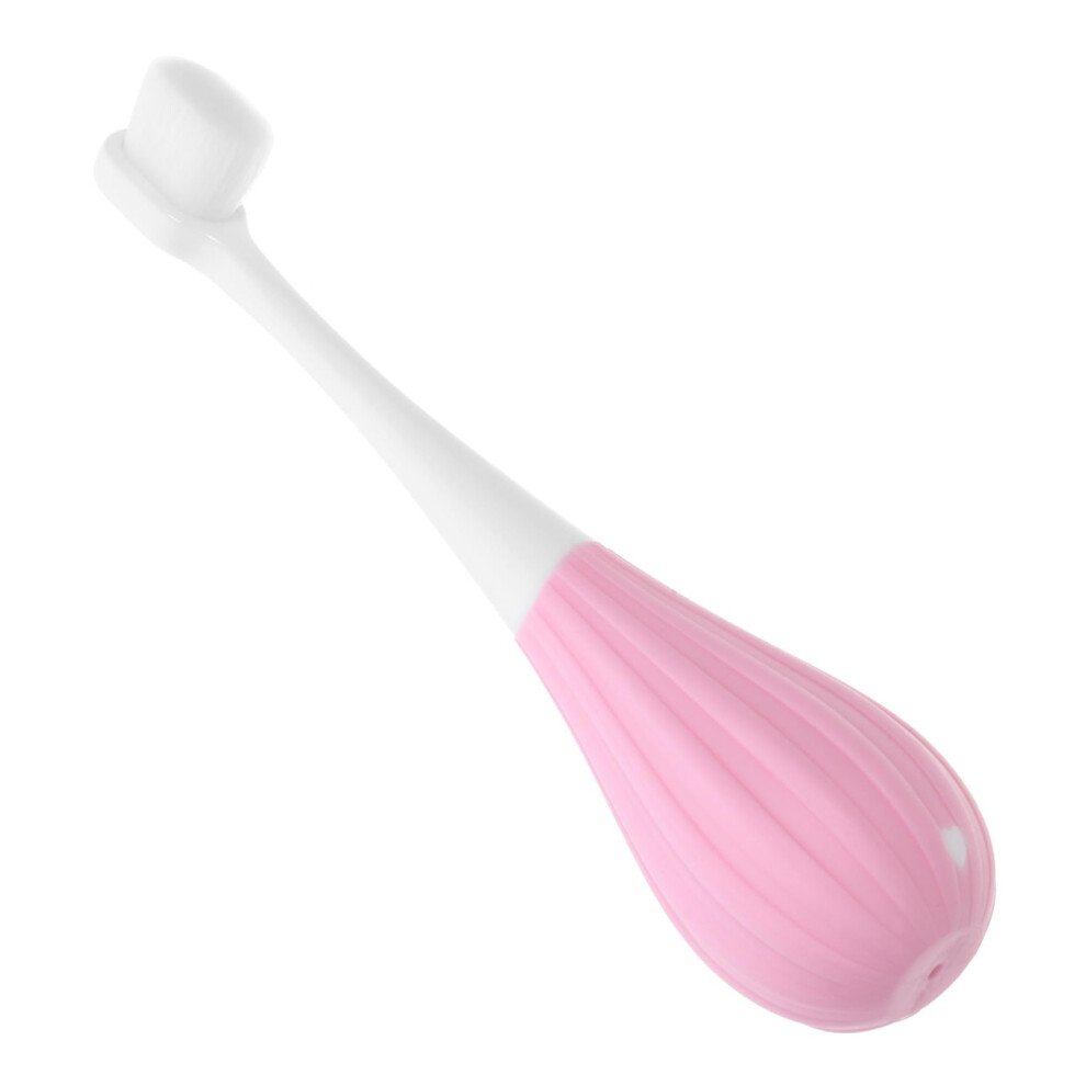 Kids Toothbrush With Extra Soft Bristles For Gentle Gum Care, Ergonomic Handle, Balloon Design Pink