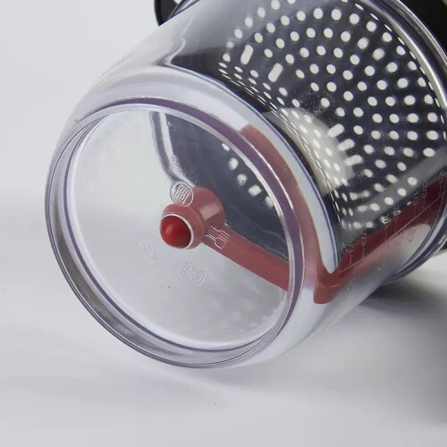 Fat Separator with Bottom Release, 4Cup Gravy Strainer with Builtin Filter, Clear Cup, Black Lid 1