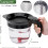 Fat Separator with Bottom Release, 4Cup Gravy Strainer with Builtin Filter, Clear Cup, Black Lid 3