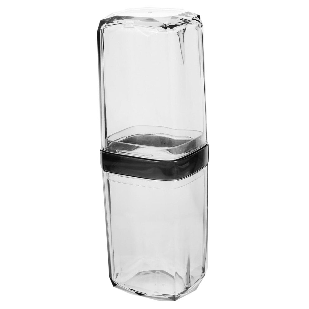 Travel Toothbrush Case with Cup, Airtight Seal Portable Holder for Camping and Business Trips