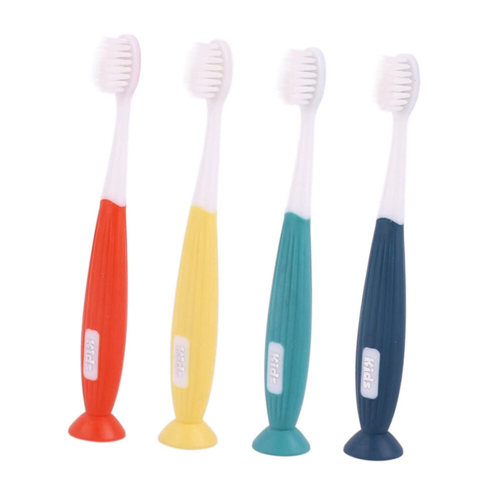 Soft Bristle Toothbrush Set for Adults and Kids with Ergonomic NonSlip Handle and Extra Travel Brush