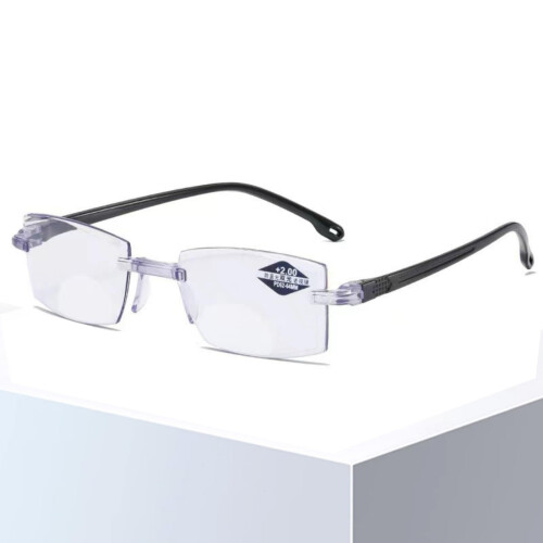 Self Adjusting Glasses with Automatic Dual Focus, Photochromic Blue Light Blocking Lenses, Black