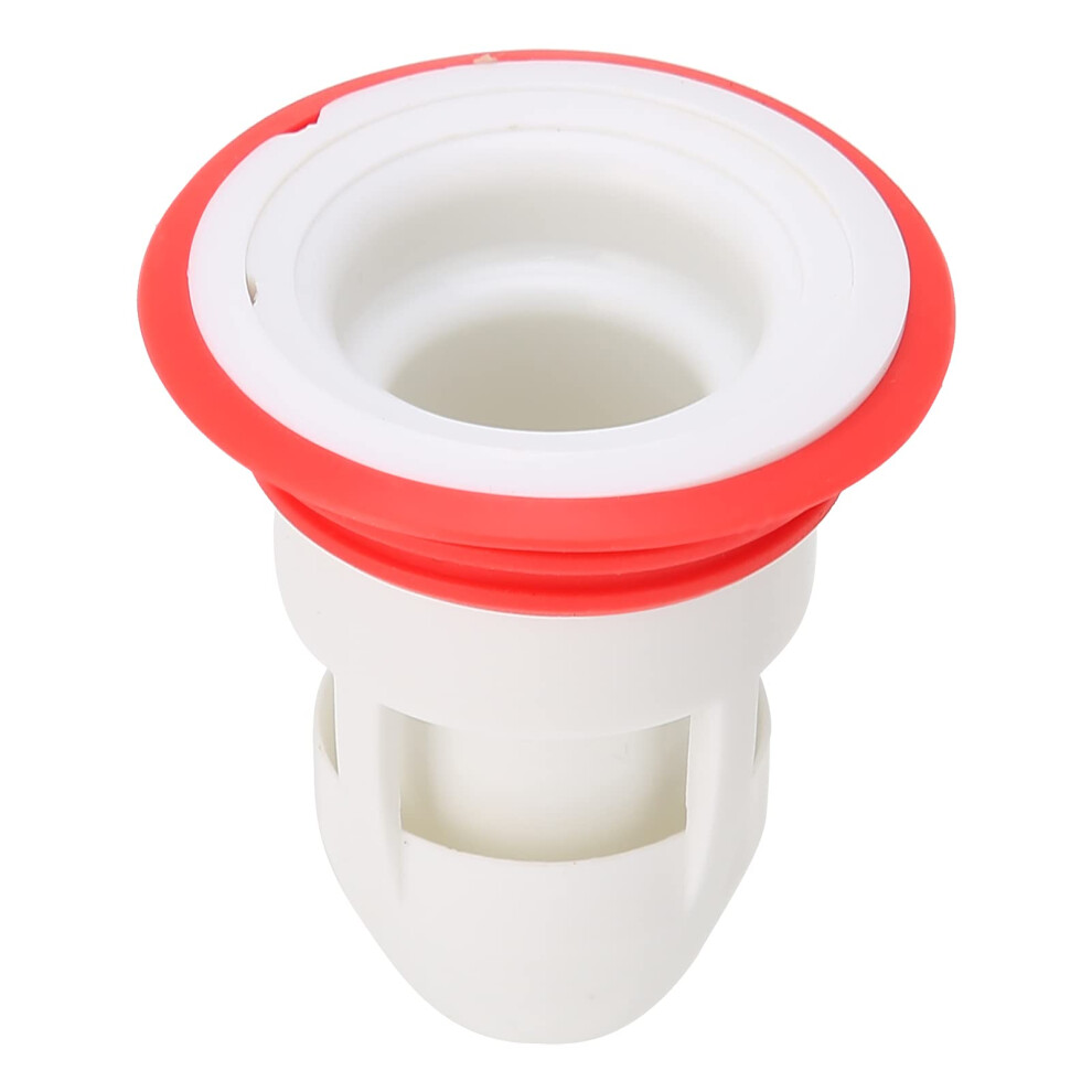 Floor Drain Backflow Preventer With Odor Blocking Seal, White Red Shower Drain Plug For Bathroom Kitchen 9070919237287
