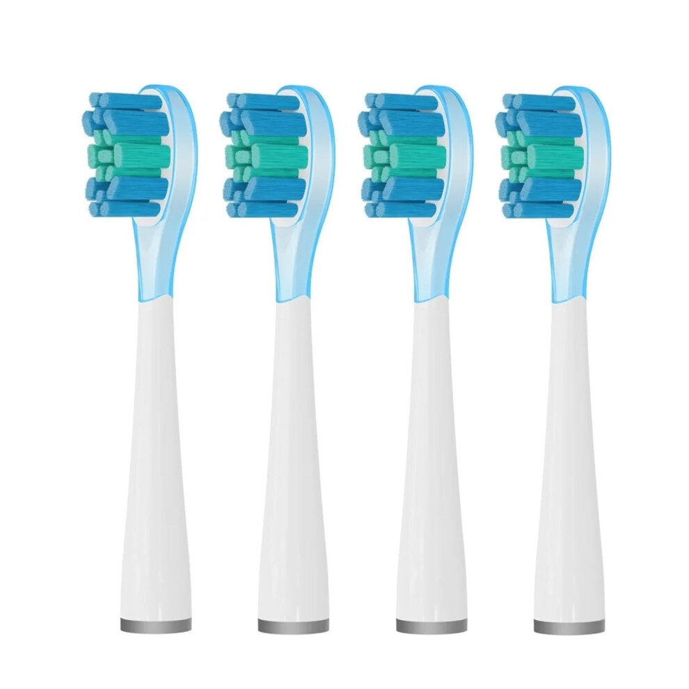 Compatible with Usmile Electric Toothbrush Replacement Heads Green 4 Pack with Soft ShockAbsorbing Bristles