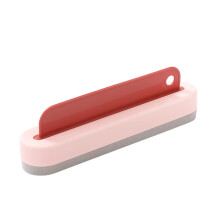 Shower Squeegee Silicone 2 in 1 Streak NonScratch Glass Cleaner for Bathroom and Windows
