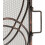 Wrought Iron Fireplace Screen with Doors, 3 Panel Spark Protection Mesh, Decorative Safety Guard 2