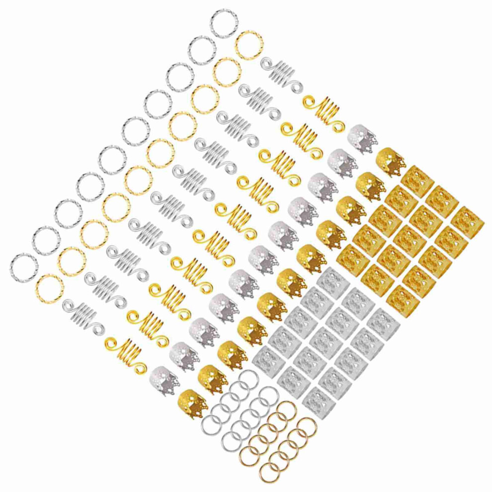 Dreadlock & Braid Rings 110pcs Hair Clips Loops for Women & Girls Decoration