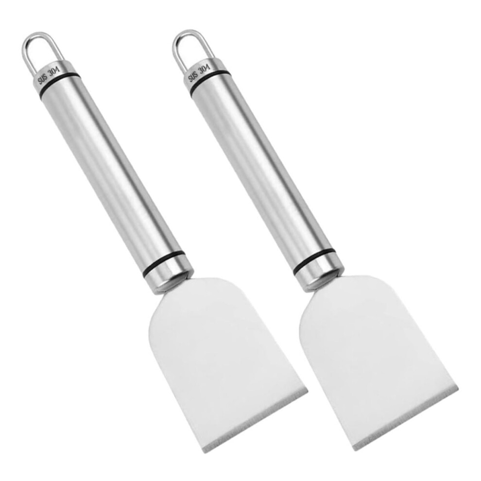 2Pcs Stainless Steel Freezer Ice Scraper With Ergonomic Nonslip Grip For Efficient Multipurpose Cleaning 9053599590477