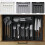 Expandable Silverware Drawer Organizer BPA with 8 Compartments Adjustable Cutlery Tray 4