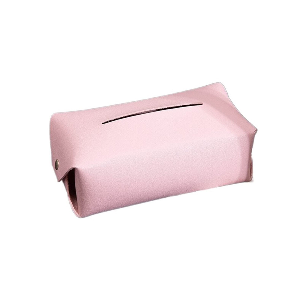 Pu Leather Car Tissue Holder With Onehanded Dispensing, Compact Desk And Home Dispenser Gray 9070919239649