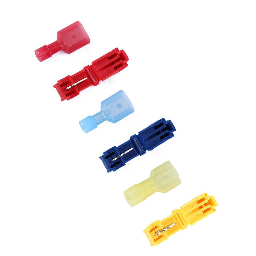 60Pcs T Tap Electrical Wire Connectors Insulated Splice Terminals Kit 4691382874257