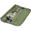 Camping Utensils Organizer with MultiCompartment Durable Canvas Foldable Cutlery Storage Bag 5
