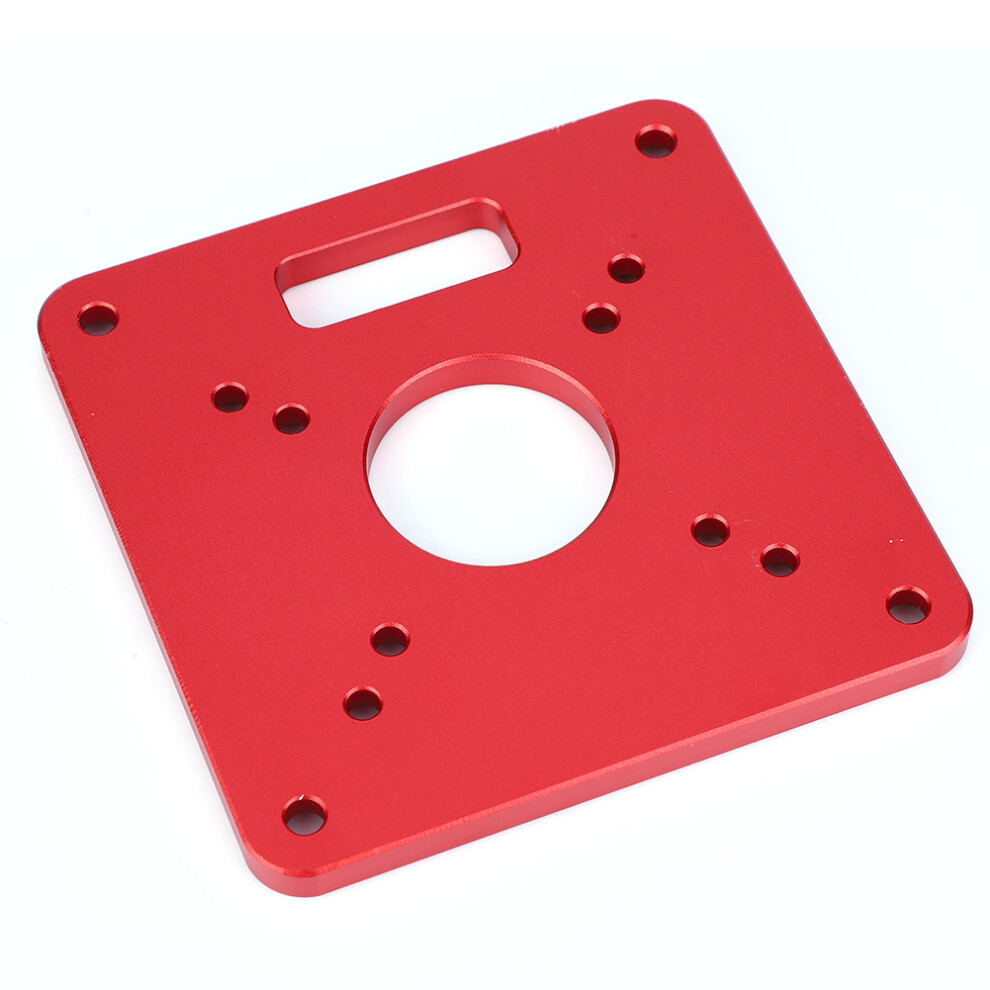 Anodized Aluminum Alloy Router Table Insert Plate 6061 Engraving 11X11 Inch 8491382875003