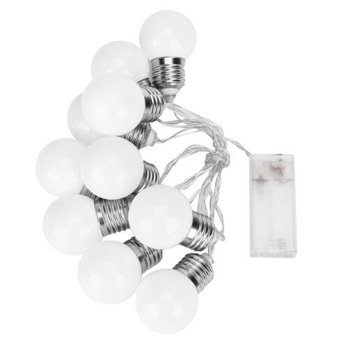 LED String Lights 1.5m 10 Bulbs Milk White Warm White for Home Garden Courtyard 1