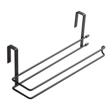 Paper Towel Holder Rustproof Metal Over Cabinet Door Space Saving No Drill Kitchen Rack