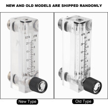 LZM6T 1~10LPM Acrylic Panel Type Gas Flowmeter with M18*1.5 Thread