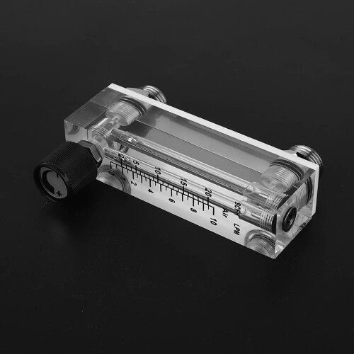 LZM6T 1~10LPM Acrylic Panel Type Gas Flowmeter with M18*1.5 Thread 2