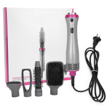 Ceramic Titanium Hair Dryer Brush with Negative Ions Styling Volumizer Blow Dry Tool Even Heat Distribution Fast Drying Reusable Wash Bottle for Easy