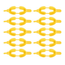 Dental Impression Trays Plastic Disposable for Kids Size L Yellow Dual Arch ColorCoded 20pcs