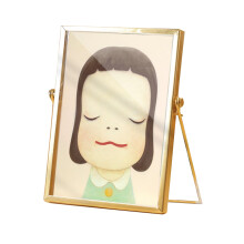 Hinged Photo Frame Vintage Brass Floating Double Glass Picture Frame For Pressed Flowers And Memories Easy To Open Modern Minimalist Design Decorative