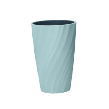 2pcs Drinking Cup for Bathroom with Screw Thread, Double Layer Toothbrush Holder, Blue and Pink