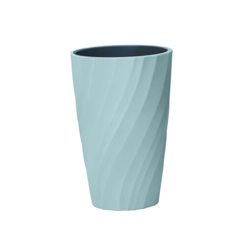 2pcs Drinking Cup for Bathroom with Screw Thread, Double Layer Toothbrush Holder, Blue and Pink