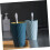 2pcs Drinking Cup for Bathroom with Screw Thread, Double Layer Toothbrush Holder, Blue and Pink 5