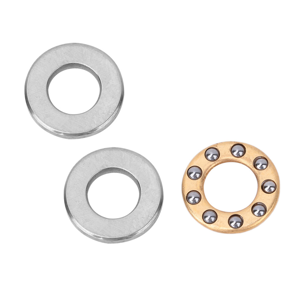 10Pcs High Precision Flat Steel Thrust Ball Bearings Miniature F5-12M 5X12x4mm 8221382877451