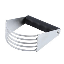 Pastry Cutter and Dough Blender with ArcShaped Stainless Steel Blades and Ergonomic NonSlip Grip