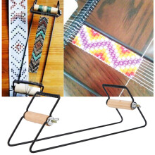 Children's DIY Jewelry Set: Wood & Steel Beading Machine for Fun