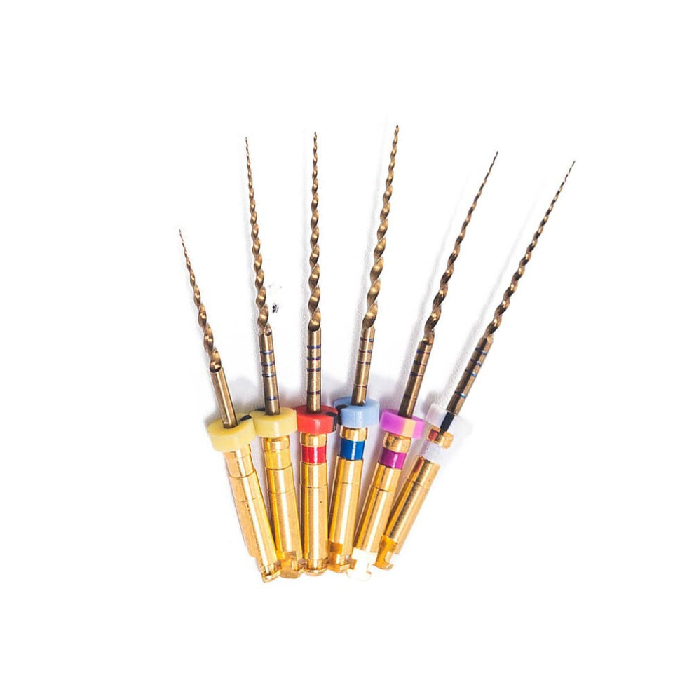 Gold Dental Endodontic Endo Files Xpro Taper Niti Rotary Tip Endo Motor Root Canal Assorted 25Mm