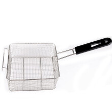 Deep Fry Basket Stainless Steel with Ergonomic Long Handle Large Capacity for Kitchen Cooking