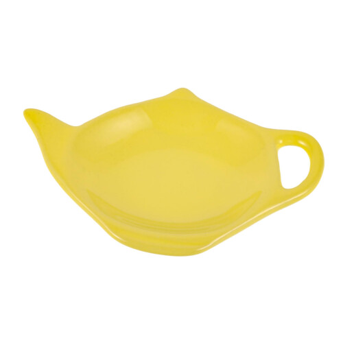 Ceramic Tea Bag Holder Vintage Teapot Shape MultiPurpose Mini Plate Easy Clean for Kitchen Use