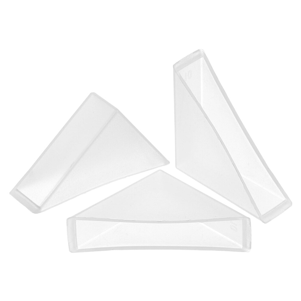 8Pcs Glass Corner Protectors 10X50mm Plastic Right Angle Guards For Glass, Mirrors, Tiles, White