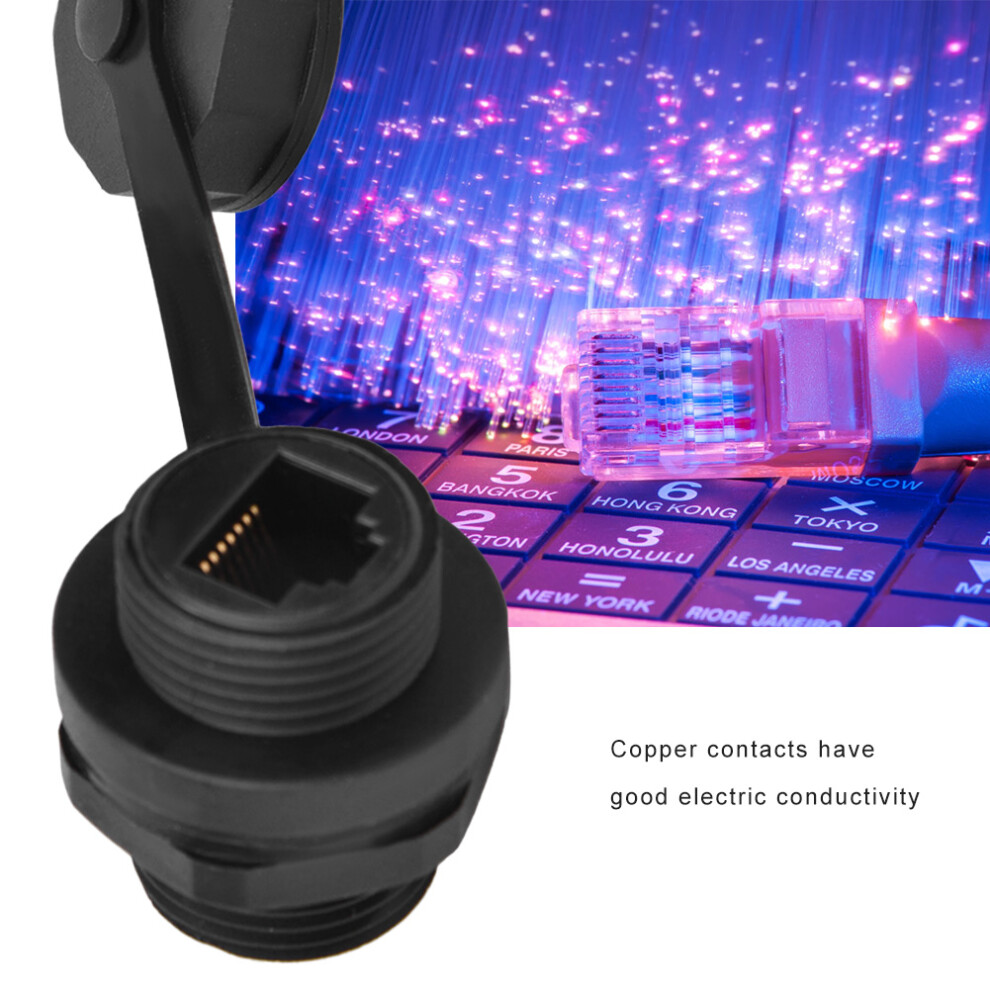 Ip67 Waterproof Rj45 Female Network Cable Socket Cat5/6 Ethernet Connector 5021382878778