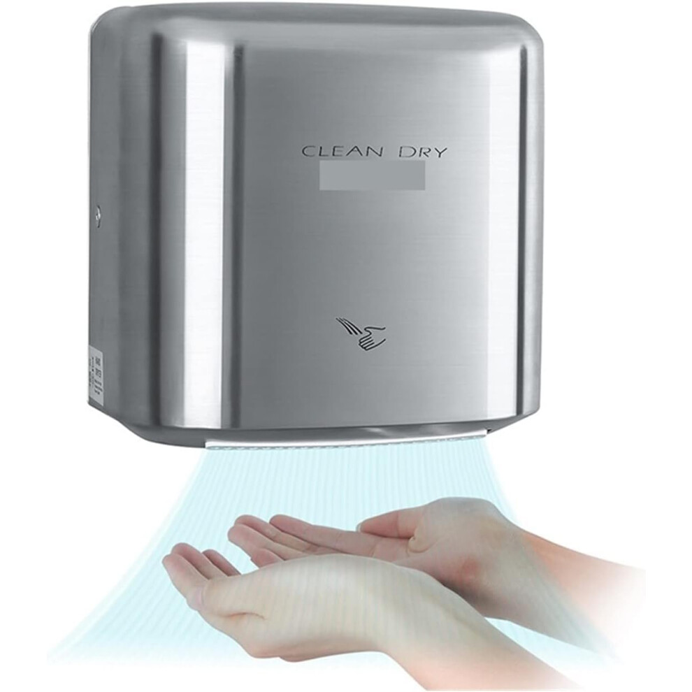 Automatic 304 Stainless Steel Hand Dryer With Hepa Filter, Speed Touchless For Restrooms 9070919243110