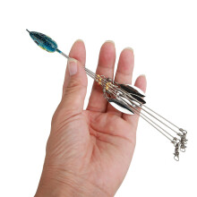 5-armig Alabama-Umbrella-Jigkopf-Rig 21,5 cm blau