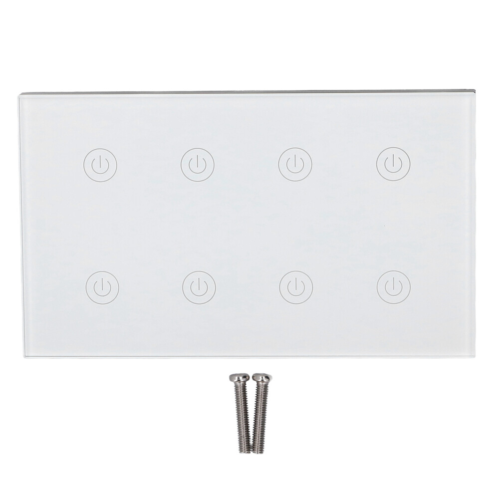 Waterproof Smart Light Switch Glass Panel Voice Control Timer Schedule App Control Compatible With Alexa Google Home Work With Tuya Need Neutral Wire 9138057607505