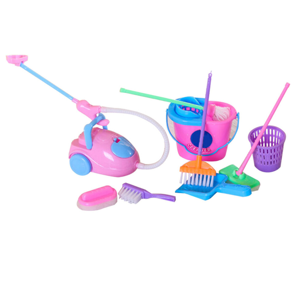 Housework Tools Set Miniature Cleaning Supplies Creative Play Educational Toys Dollhouse Accessories Pretend Play Child Safe Materials Realistic