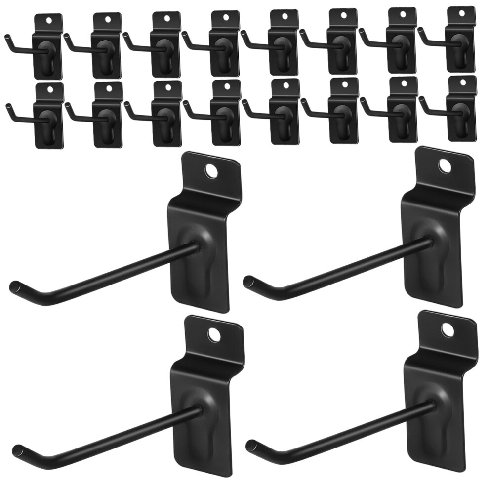 20Pcs Heavy Duty Slatwall Hooks For Garage Storage, Metal Tool Holders With Fast Installation 9113335187634
