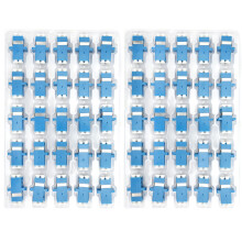 Duplex LC Fiber Optic Coupler Adapter for Seamless Connectivity, Dust-Proof UPC SM Connector with High Repeatability, Zirconia Ferrule-Based Adapter
